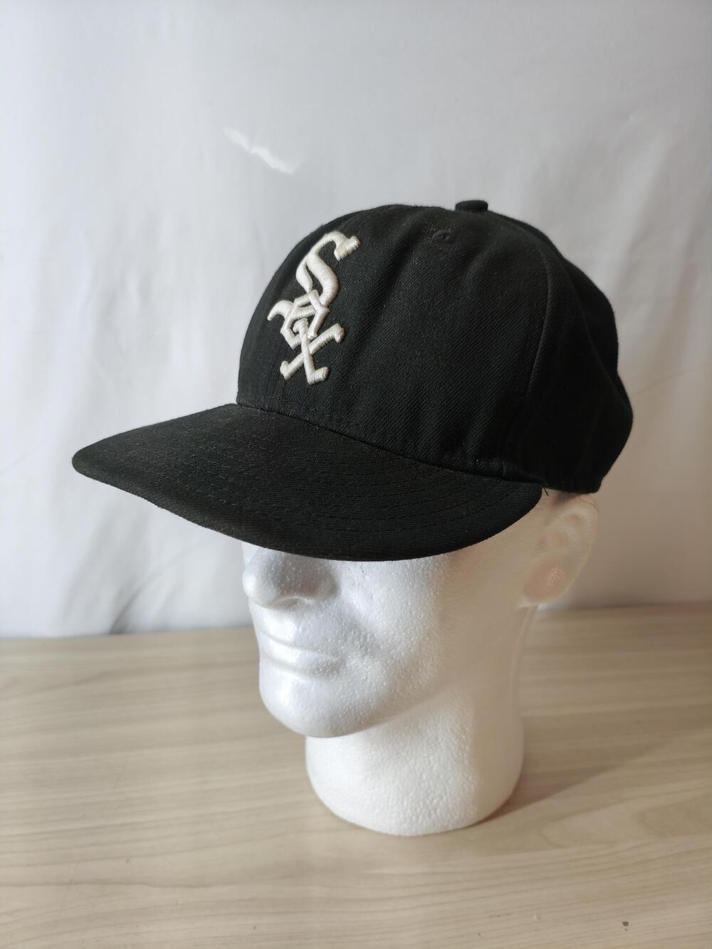 Chicago White Sox Hat Cap Fitted Mens 7 1/8 Black MLB Baseball 59Fifty New Era